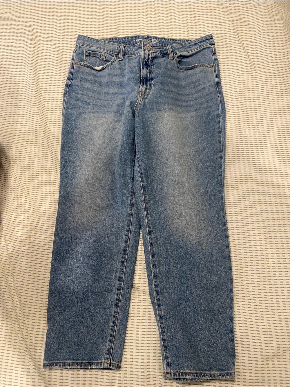 Old Navy High-Rise OG Straight Jeans in Light Blue